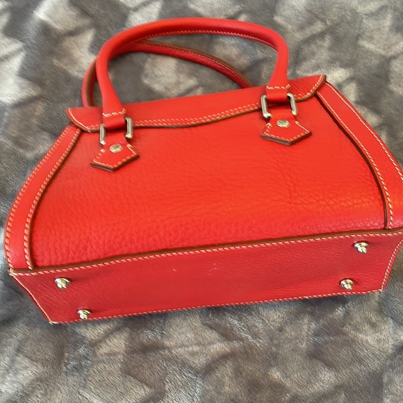 Dooney & Bourke Small Red Flap Clasp Bag(Small) - Picture 3 of 5